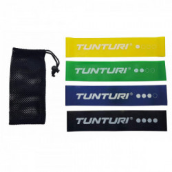 Tunturi 14TUSYO016 banda elastica di resistenza Lieve - Media - Pesante Nero, Blu, Verde, Giallo