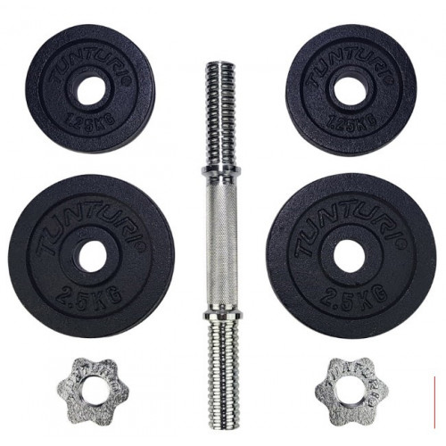 Tunturi Kurzhantelset 10kg Manubrio regolabile...