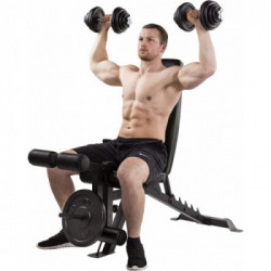 Tunturi Utility Bench UB 60 Panca Fitness Multiuso, Regolabile, Portata 150 Kg