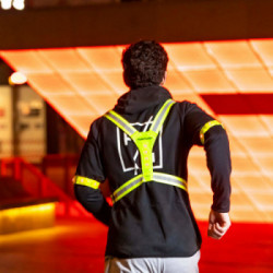 Tunturi 14TUSRU184 luce e riflettore sportivi di sicurezza Giacca Giallo Sintetico Taglia unica