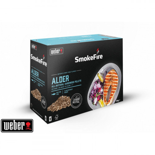 Weber 18290 - Pellet di Legno FSC, Ontano, 8 Kg
