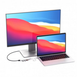 Satechi ST-SCMA2S replicatore di porte e docking station per notebook Cablato USB 3.2 Gen 1 (3.1 Gen 1) Type-C Argento