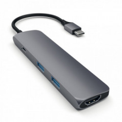 Satechi ST-CMAM hub di interfaccia USB 3.2 Gen 1 (3.1 Gen 1) Type-C 5000 Mbit/s Grigio