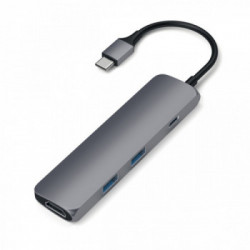 Satechi ST-CMAM hub di interfaccia USB 3.2 Gen 1 (3.1 Gen 1) Type-C 5000 Mbit/s Grigio