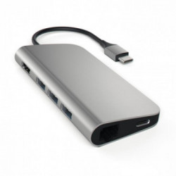 Satechi ST-TCMAM hub di interfaccia USB 3.2 Gen 1 (3.1 Gen 1) Type-C 1000 Mbit/s Grigio