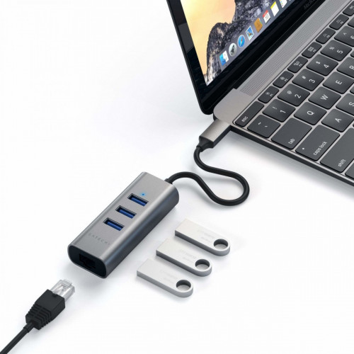 Satechi ST-TC2N1USB31AM hub di interfaccia USB...