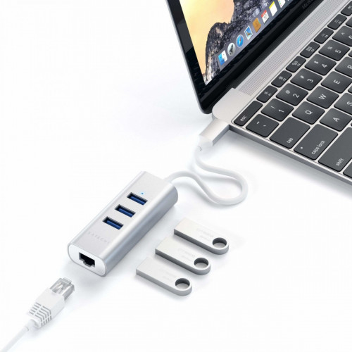 Satechi ST-TC2N1USB31AS hub di interfaccia USB...