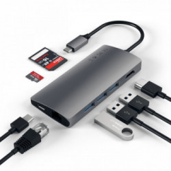 Satechi Multi-Port Adapter V2 Dock st. USB 3.2 Gen 1 (3.1 Gen 1) Type-C 10000 Mbit/s Grigio