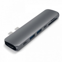 Satechi ST-CMBPM hub di interfaccia USB 3.2 Gen 1 (3.1 Gen 1) Type-C 40000 Mbit/s Grigio
