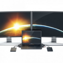 Satechi ST-CMBPM hub di interfaccia USB 3.2 Gen 1 (3.1 Gen 1) Type-C 40000 Mbit/s Grigio