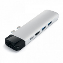 Satechi ST-TCPHES hub di interfaccia USB 3.2 Gen 1 (3.1 Gen 1) Type-C 10 Mbit/s Argento