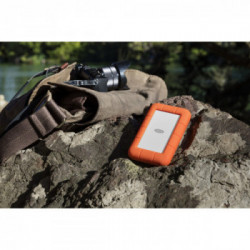 LaCie Rugged Secure disco rigido esterno 2000 GB Arancione, Bianco