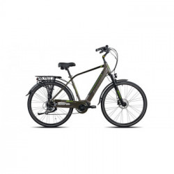 Legnano E-Bike Trekking Man, 36V, 12,8 Ah, 250W, 28", TG 54, Shimano TY300 8S, Freno a Disco, 5 Livelli di Assistenza + Walk