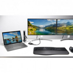 Kensington Pro Fit Ergo tastiera RF senza fili + Bluetooth QWERTY Italiano Nero