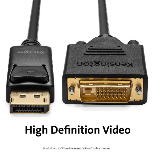 Kensington Cavo da DisplayPort 1.1 (M) a DVI-D...