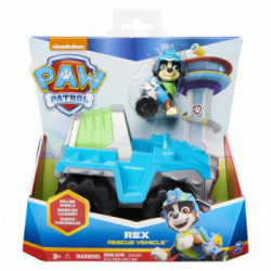 PAW Patrol , Rescue Vehicle per dinosauri di Rex con action figure da collezione, giocattoli per bambini dai 3 anni in su