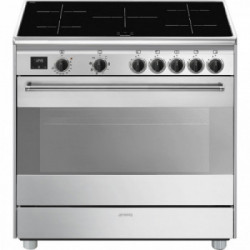 Smeg BG91IX2 - Cucina 90x60, Forno 7 Funzioni, Vapore, 5 Fuochi, Classe A