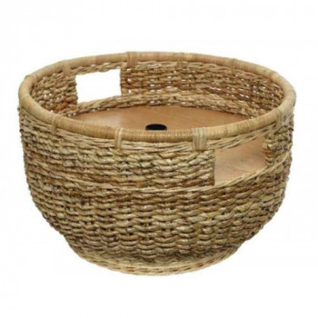 BASE ALBERO IN VIMINI NATURALE