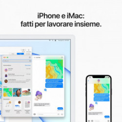 Apple iMac 24" con display Retina 4.5K (Chip M1 con GPU 8-core, 512GB SSD) *ESTENSIONE GARANZIA3 3 ANNI IN PIU' in omaggio*