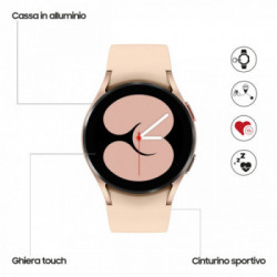 Samsung Galaxy Watch4 40mm Smartwatch Ghiera Touch Alluminio Memoria 16GB Pink Gold