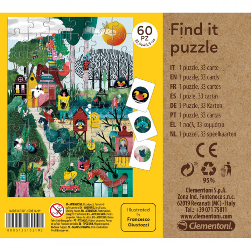 Clementoni 16219 Find it Puzzle - Come Into my...