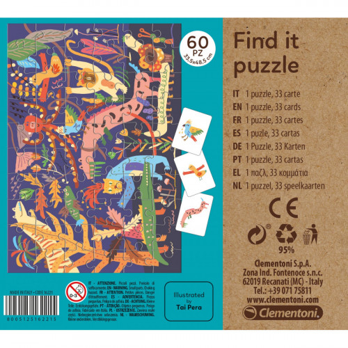 Clementoni 16221 Find it Puzzle - Bungle in the...