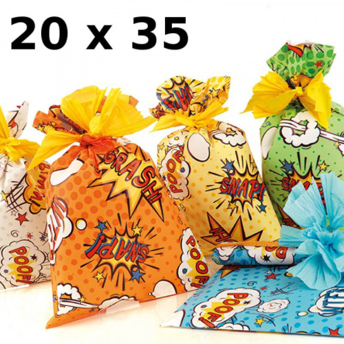 confezione 100 buste misura 20x32cm fantasia...