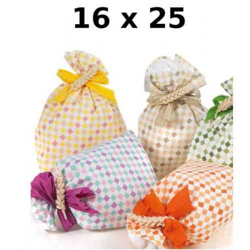 confezione 50 buste regalo trama tuilles misura...