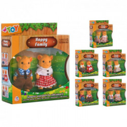 GLOBO Coppia Animali Floccati Vestiti 6Ass