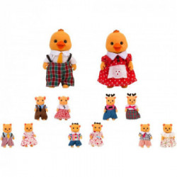 GLOBO Coppia Animali Floccati Vestiti 6Ass