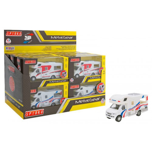 GLOBO Camper Die Cast Retrocarica 12.5Cm 2 Col...