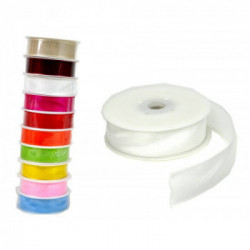 RONDELLA ORGANZA MISURA 25MM X 25M COLORE BIANCO