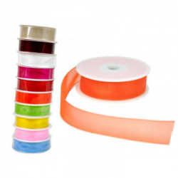 RONDELLA ORGANZA MISURA 25MM X 25M COLORE ARANCIO