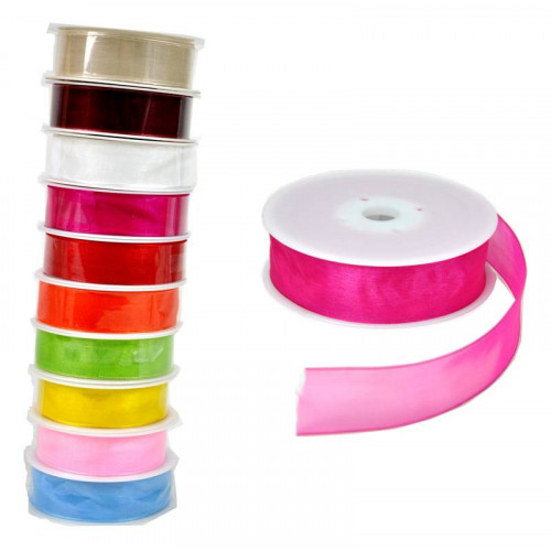 RONDELLA ORGANZA MISURA 25MM X 25M COLORE...