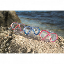 Bestway 22048 maschera per immersioni Policarbonato Rosa, Blu, Rosso, Trasparente Bambino