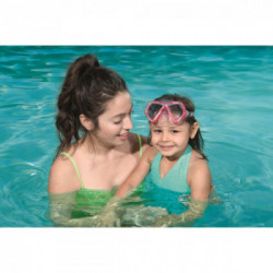Bestway 22048 maschera per immersioni Policarbonato Rosa, Blu, Rosso, Trasparente Bambino