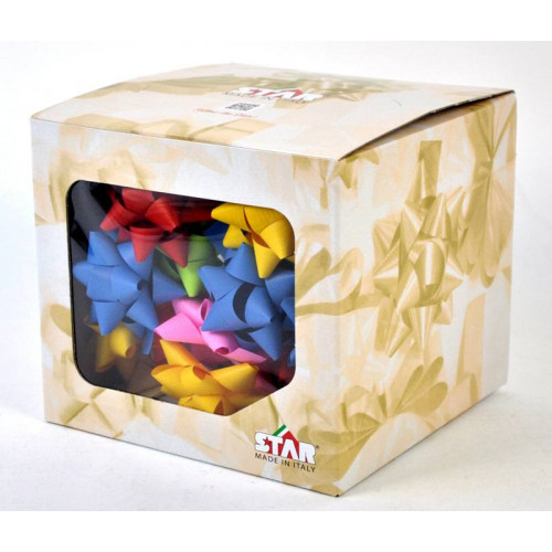 CONFEZIONE 40 STELLE 19MM OPACHE COLORI ASSORTITI