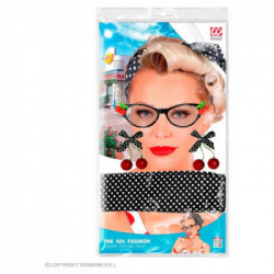 WIDMANN 50S Cherry Set (Occhiali, Orecchini, Foulard)