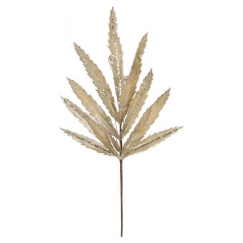 ramo foglie color crema