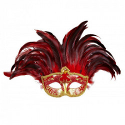 WIDMANN Maschera Incas Colombina Con Glitter E Piume