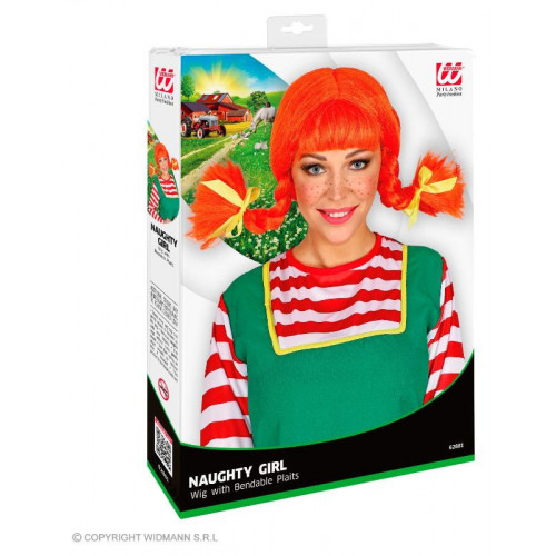 WIDMANN Parrucca Naughty Girl Con Trecce...