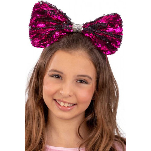 Carnival Toys Cerchietto Fiocco Fucsia/Argento...