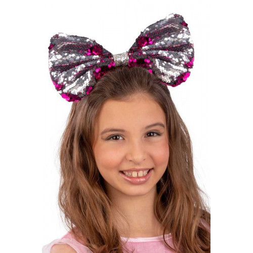 Carnival Toys Cerchietto Fiocco Fucsia/Argento...