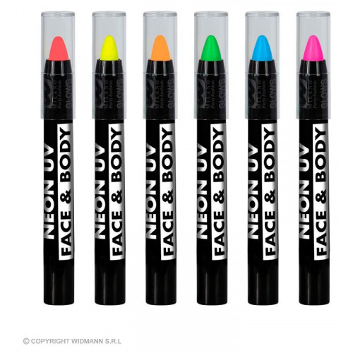 WIDMANN Set Da 6 Matite Trucco Fluorescenti In...