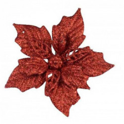 STELLA DI NATALE CON CLIP COLORE ROSSO