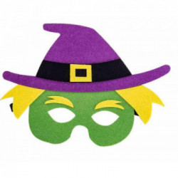 Maschera streghetta in feltro in busta c/cav.