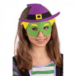 Maschera streghetta in feltro in busta c/cav.