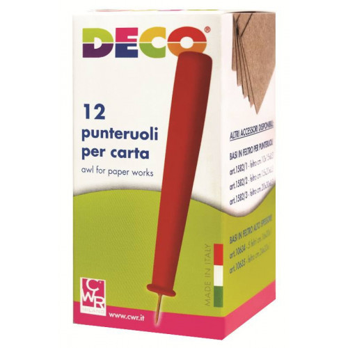 CONFEZIONE 12 PUNTERUOLI PER CARTA IDEALI PER...