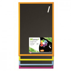 LAVAGNA NERA CON CORNICE COLORI ASSORTITI - MISURA 30X40 - 1 GESSO INCLUSO