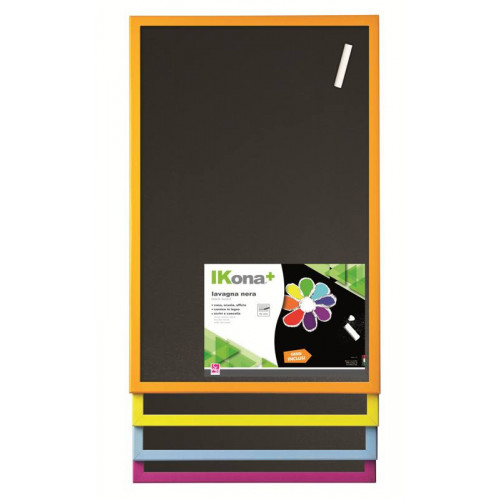 LAVAGNA NERA CON CORNICE COLORI ASSORTITI -...